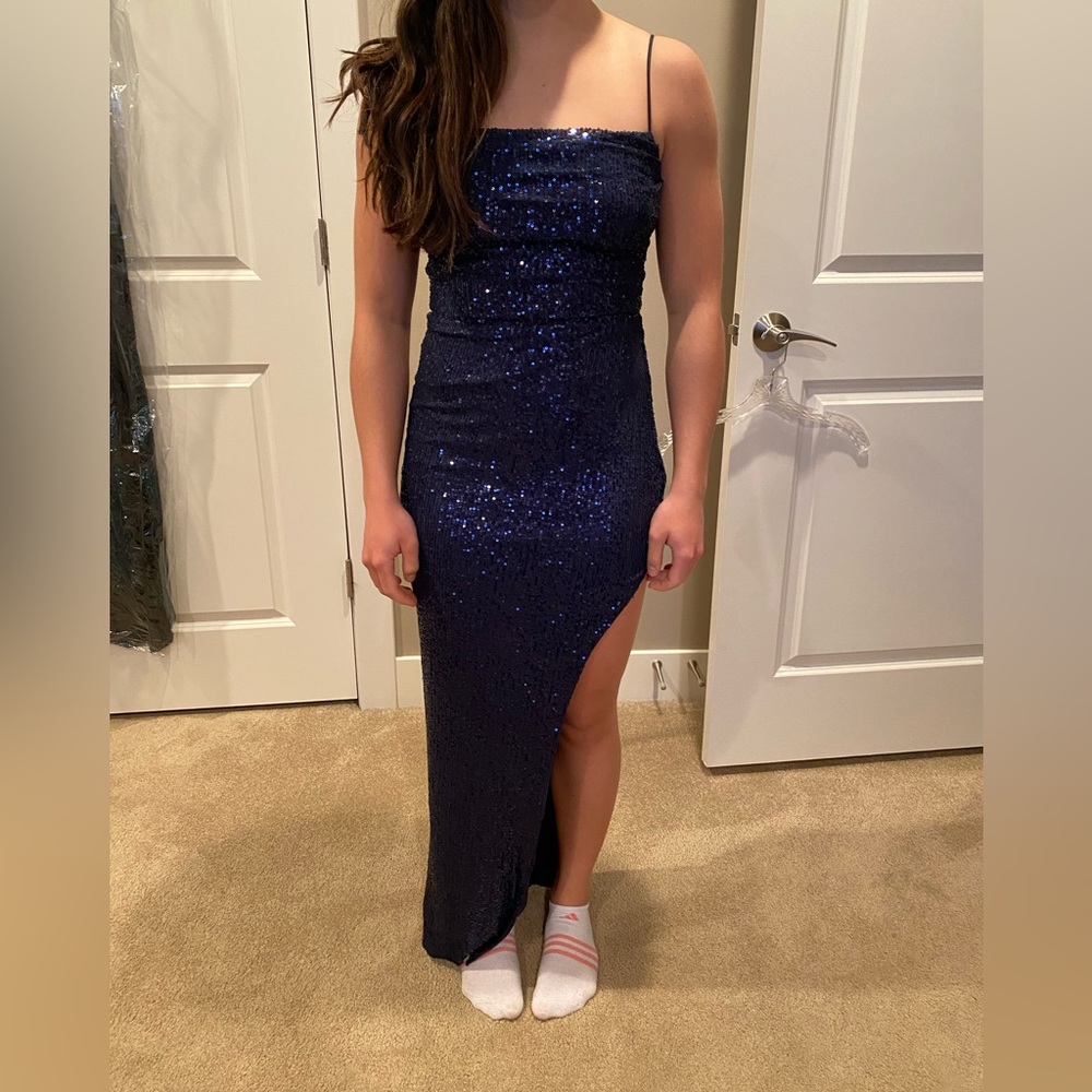 Windsor Prom formal long sequin dress size Med